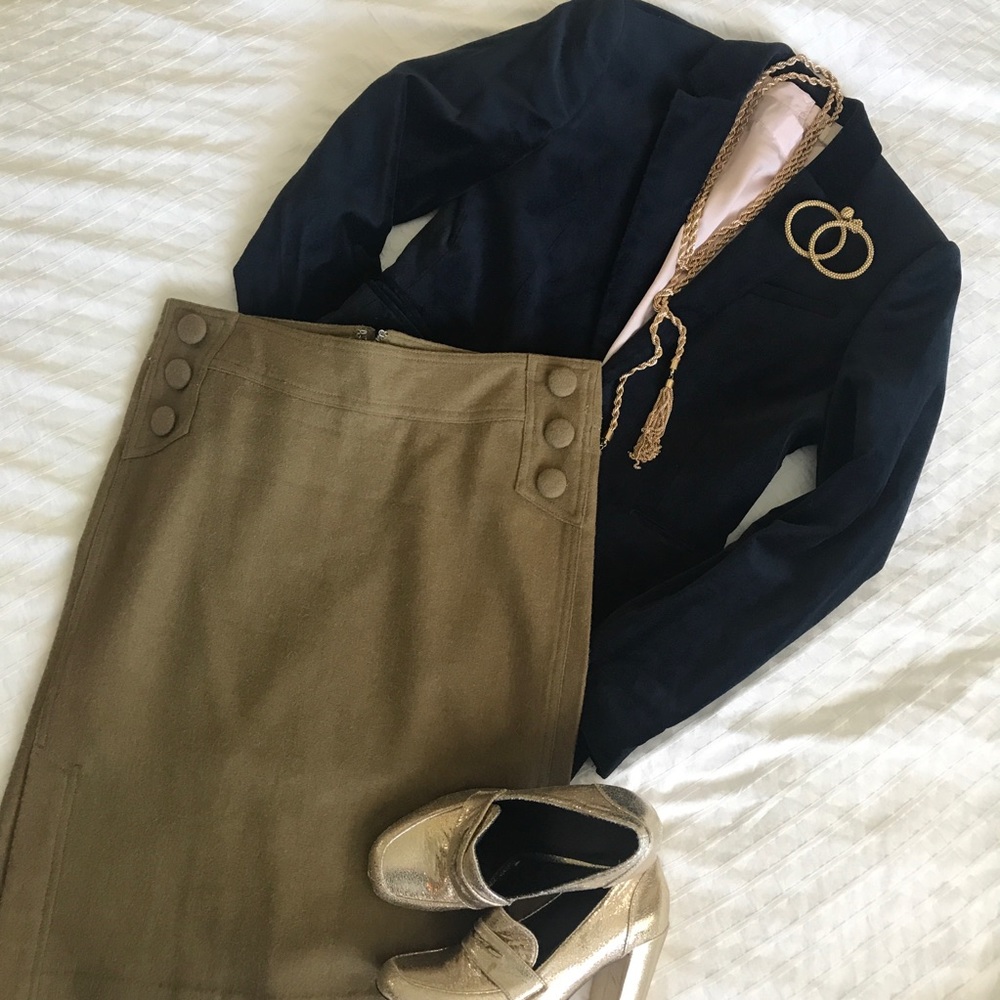 Wool blend Tulle skirt